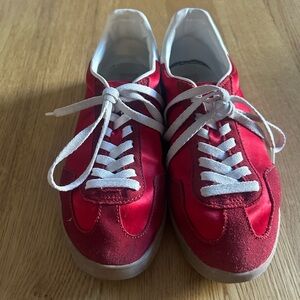 PLAY by Jefferey Campbell red tennis shoes- women's size 7